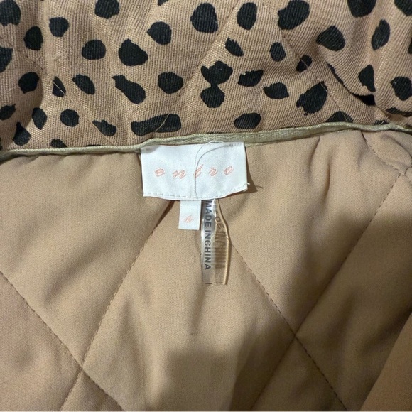 Entro Tan and Black Leopard Print Jacket- S - Picture 4 of 6